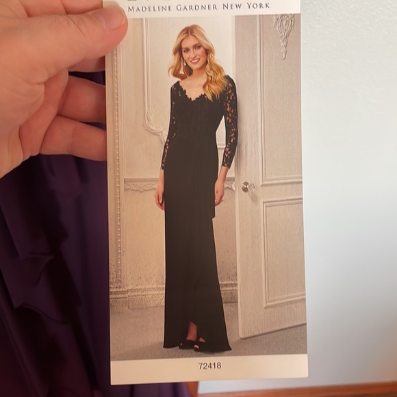 NWT Madison Gardner New York Eggplant Dress - Picture 5 of 10